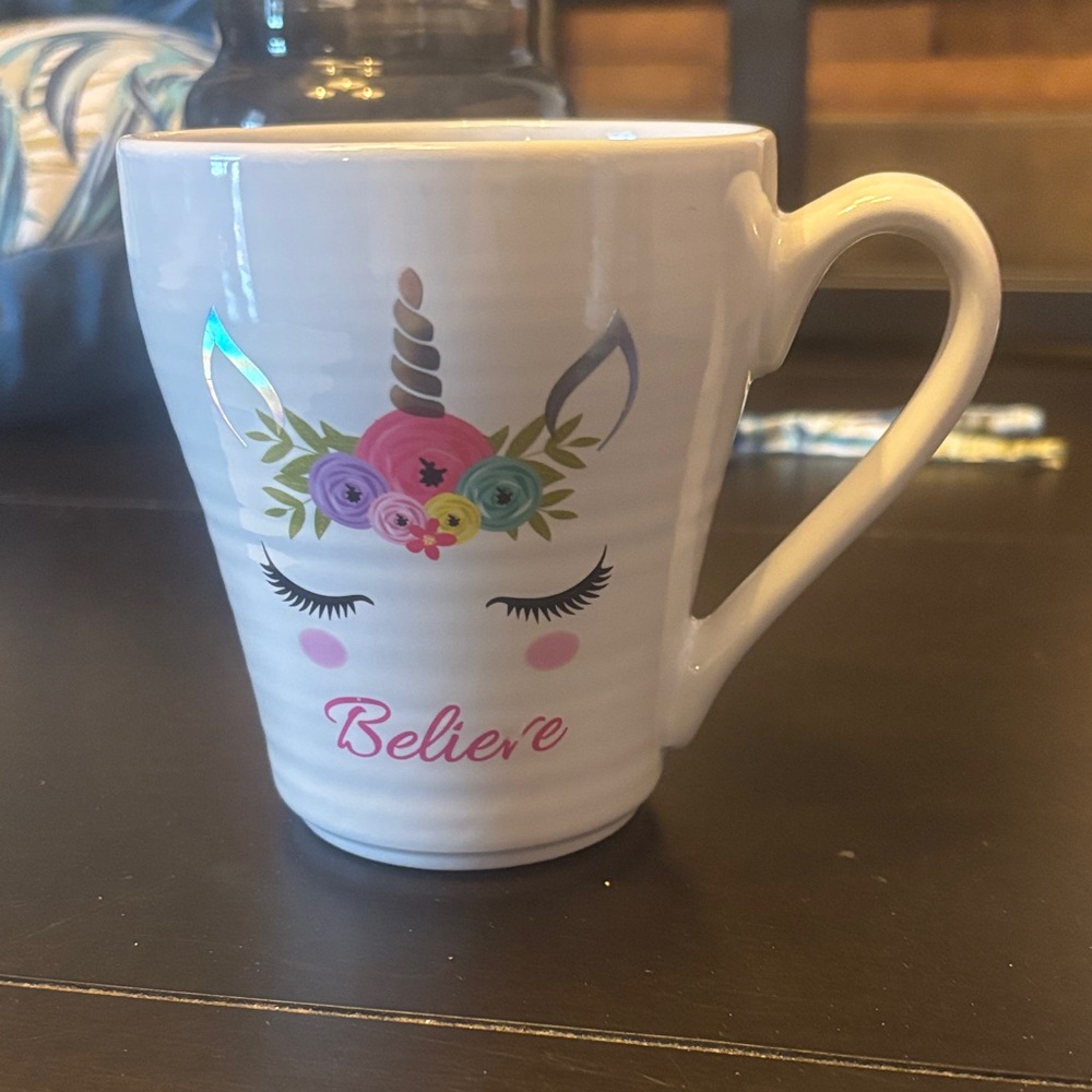Unicorn Believe Mug - White